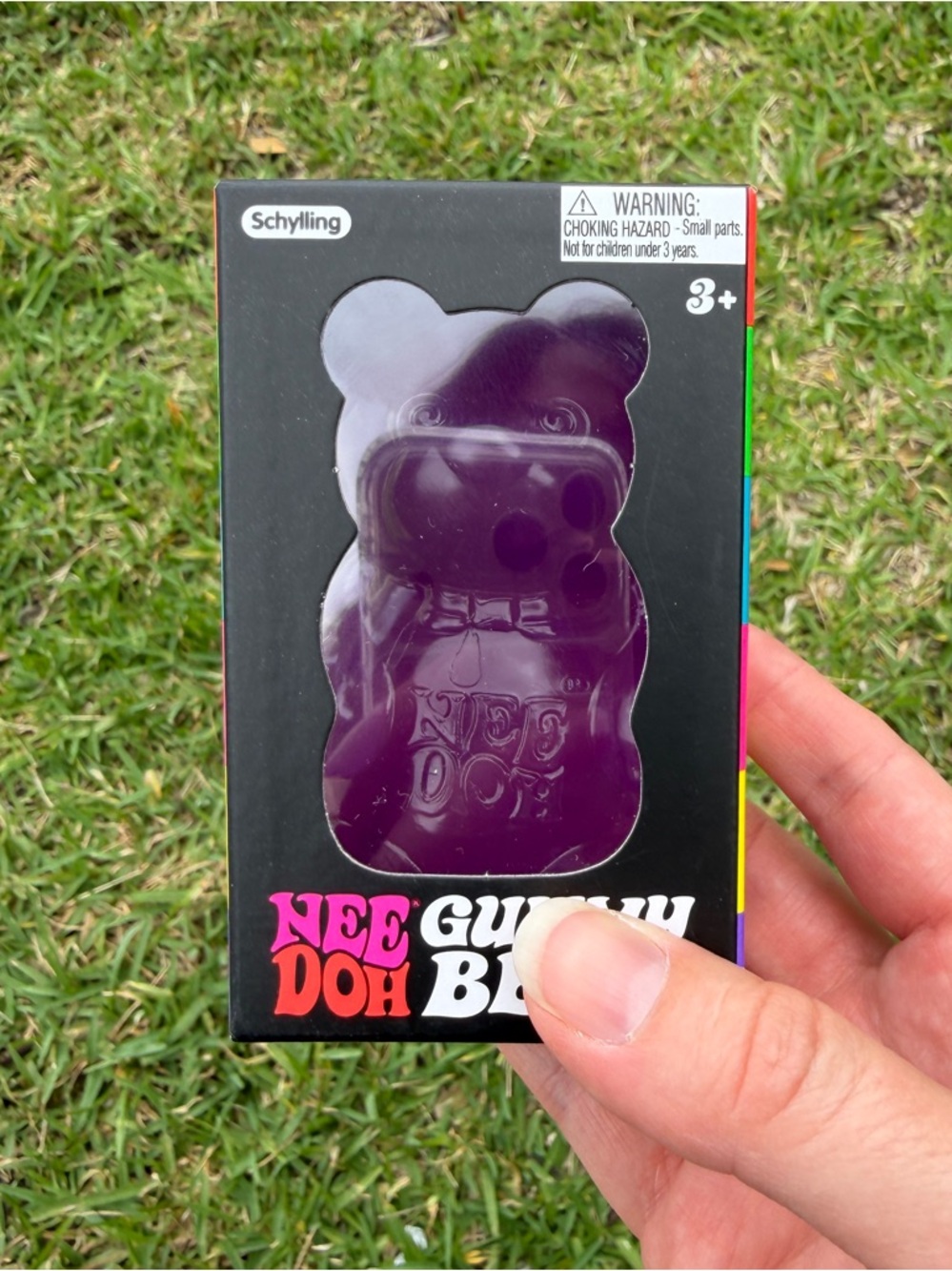 NeeDoh Purple Gummy Bear Squeeze Toy by
